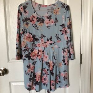 Hello Miz Maternity floral blouse